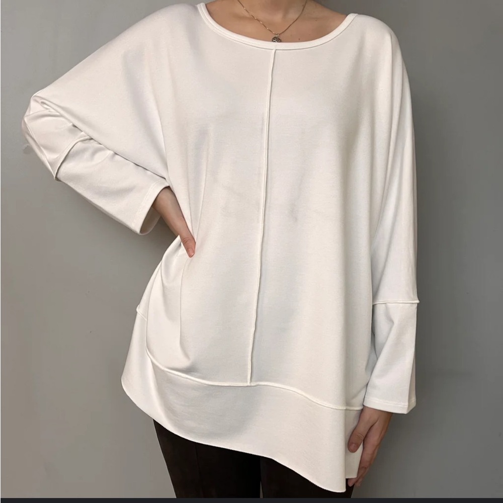 SPANX Perfect Length Three-Quarter Dolman-Sleeve Top